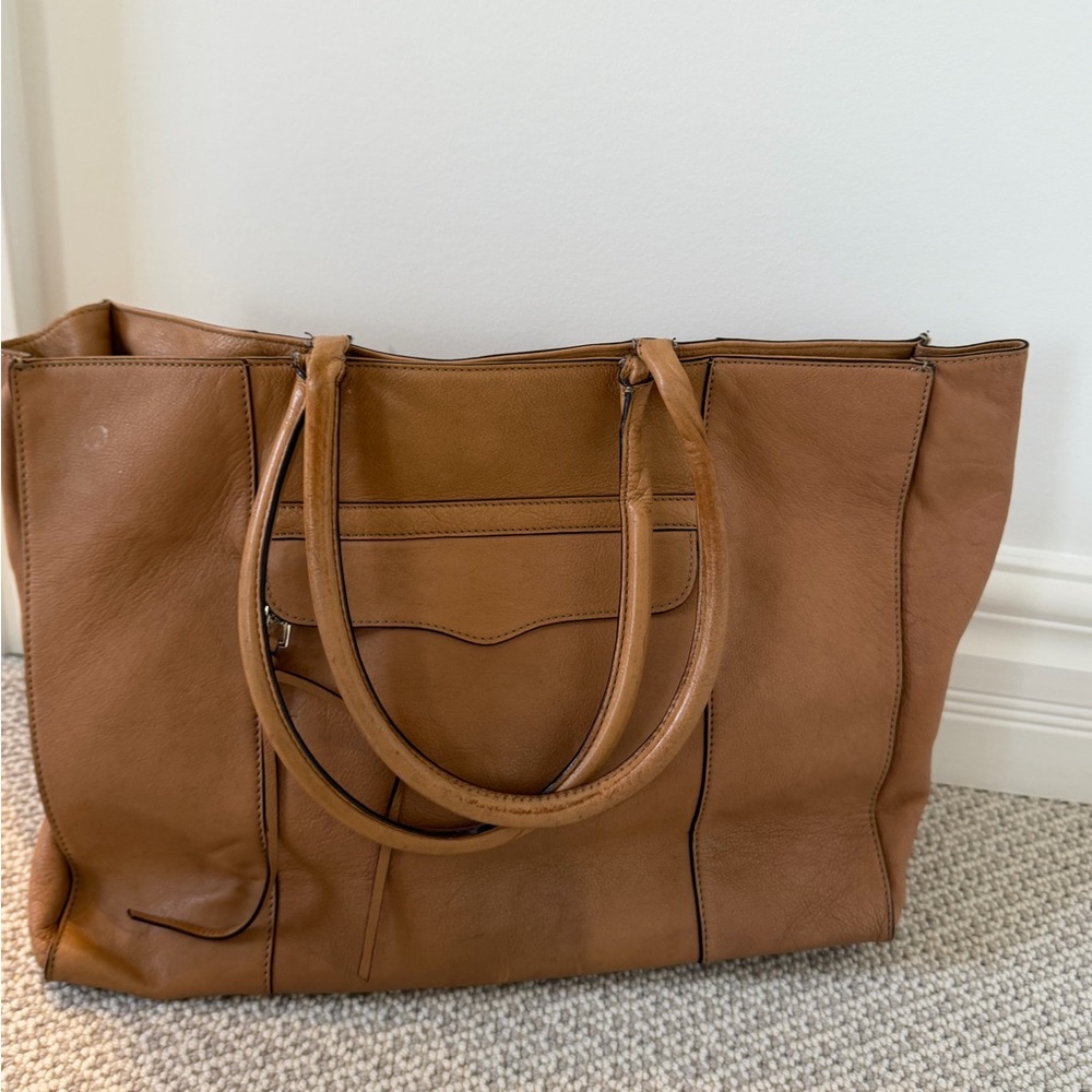 Rebecca Minkoff Classic Tan MAB Leather Tote Bag